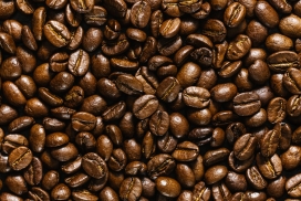发光的咖啡豆