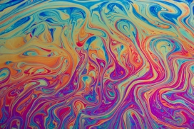 流畅的液态彩虹图