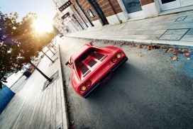 红色Ferrari 288 GTO跑车