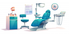 牙科工具与椅子