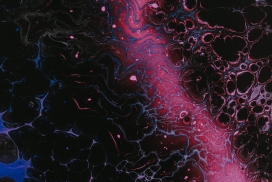 红紫色液态斑迹图