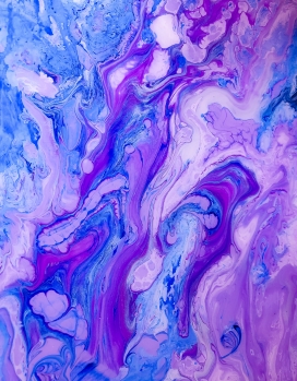 蓝紫色抽象液态花纹
