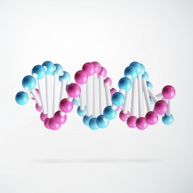抽象的彩色分子连接结构图