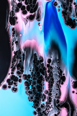 抽象蓝色紫色流体液体图