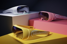 时尚的Nintendo交互式头戴式VR眼镜耳机