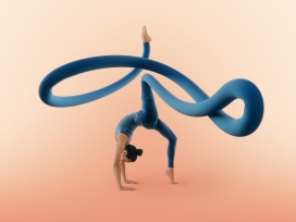 Yoga Poses-疯狂的瑜伽创意图