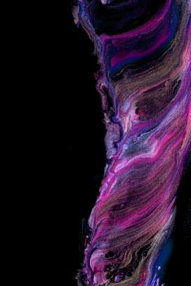 蓝紫磨砂抽象液态涟漪花纹图