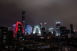 北京城市夜景图