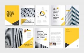 2023款黄颜色企业宣传册设计