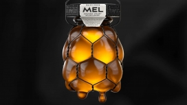 Mel Honey-手榴弹式蜂巢外观包装的蜂蜜