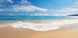 蓝色泡沫海滩沙滩图
