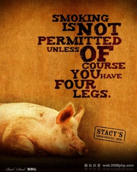 2009欧美Stacys熏制烧烤动物平面广告设计
