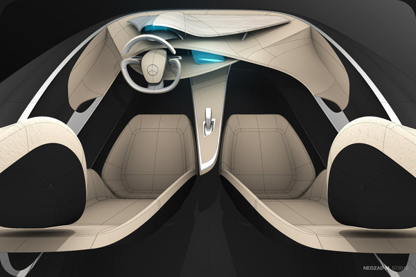 工业设计手绘稿:都市网络上Behance氢电动汽车---酷图编号12