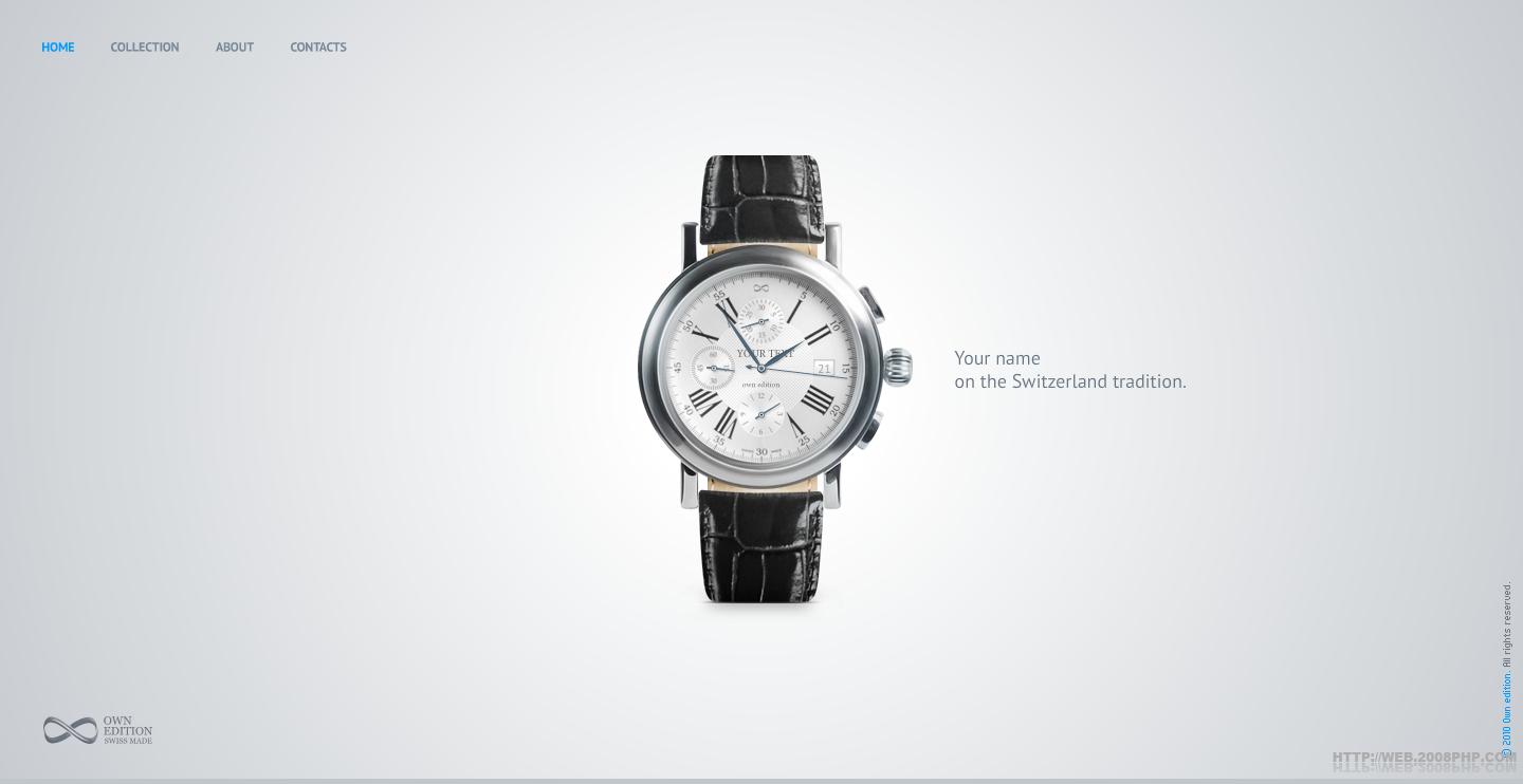 欧美ownedition时尚男士手表酷站截图---酷图编号903087