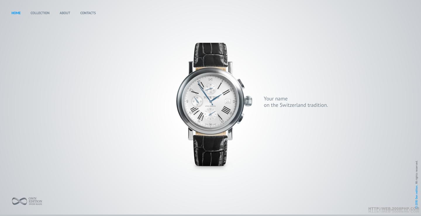 欧美ownedition时尚男士手表酷站截图---酷图编号903088