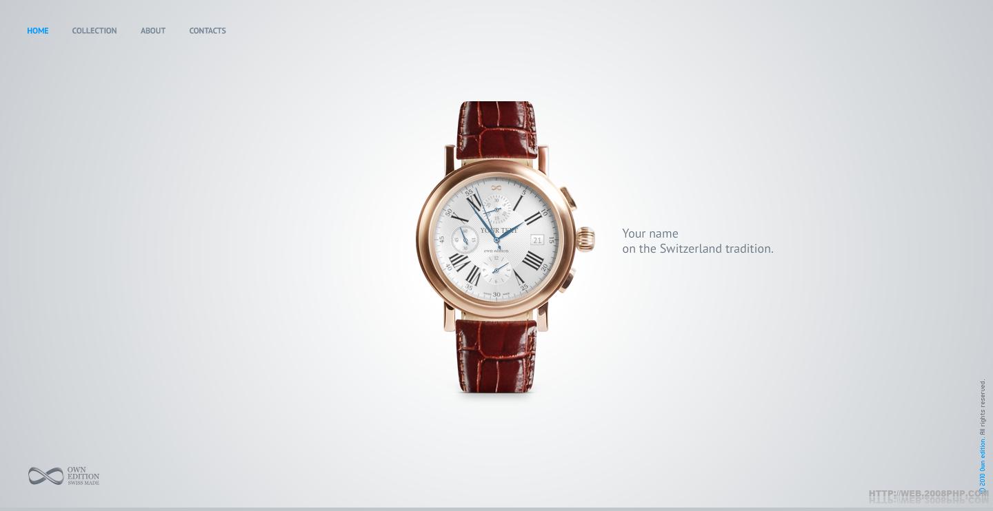 欧美ownedition时尚男士手表酷站截图---酷图编号903091