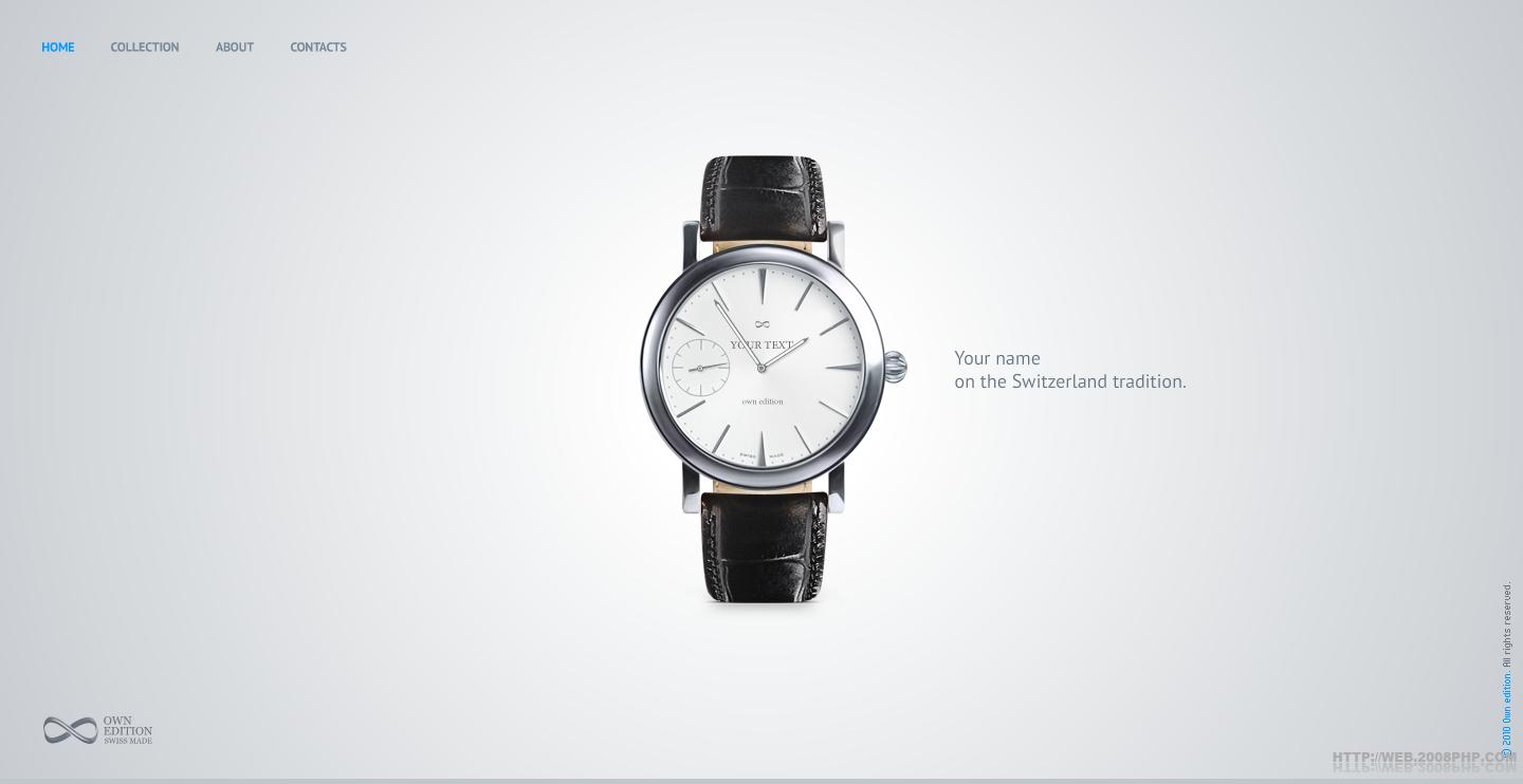 欧美ownedition时尚男士手表酷站截图---酷图编号903092