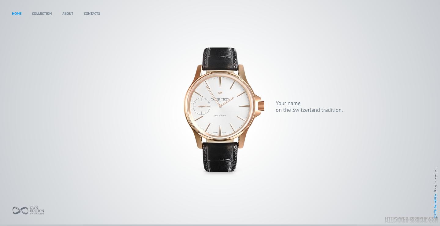 欧美ownedition时尚男士手表酷站截图---酷图编号903096