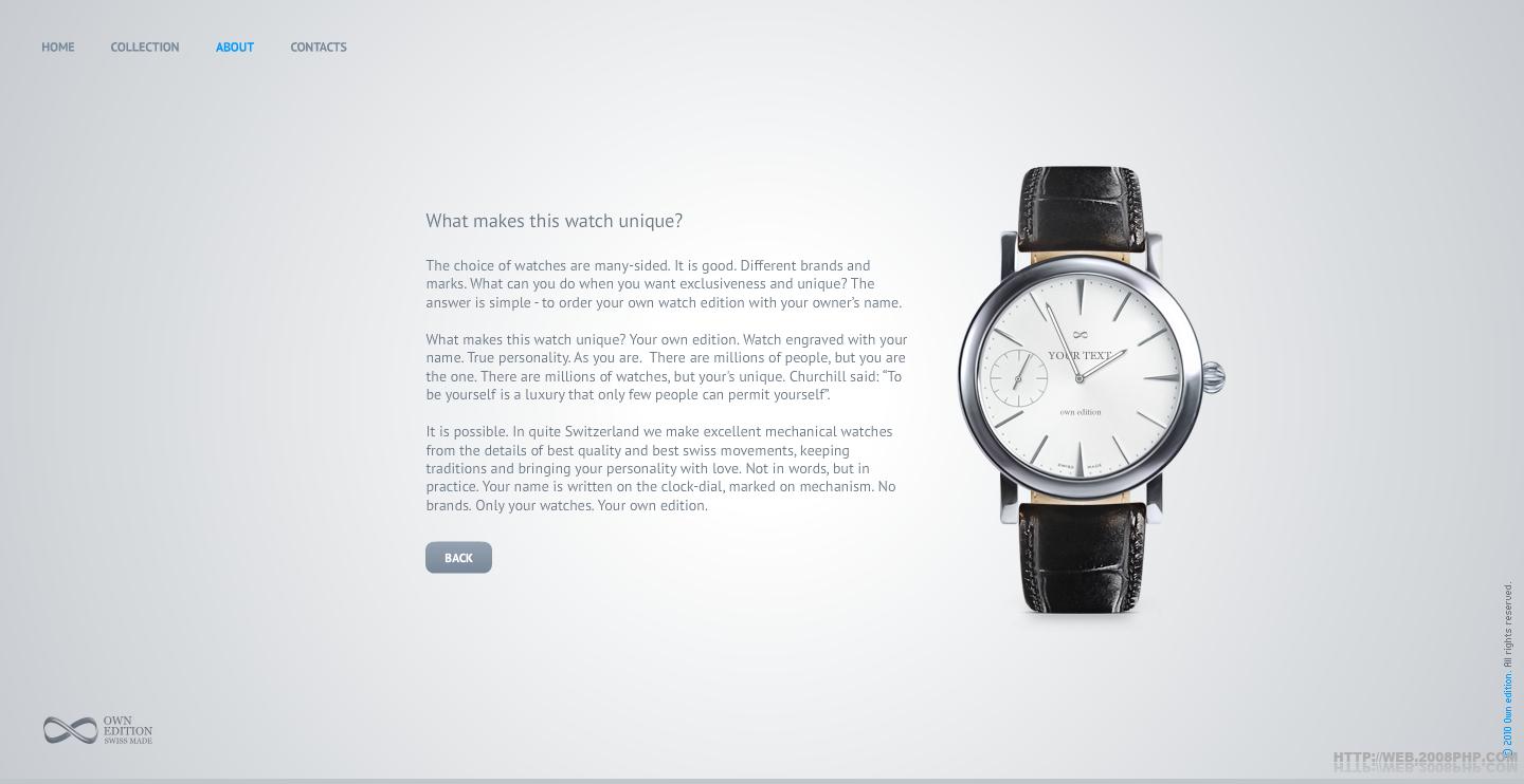 欧美ownedition时尚男士手表酷站截图---酷图编号903098