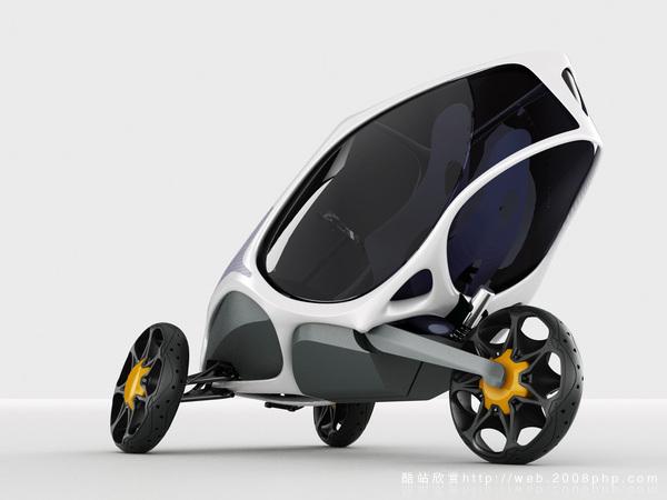 日本Electropositive小型家用创意代步飞机汽车工业设计图片