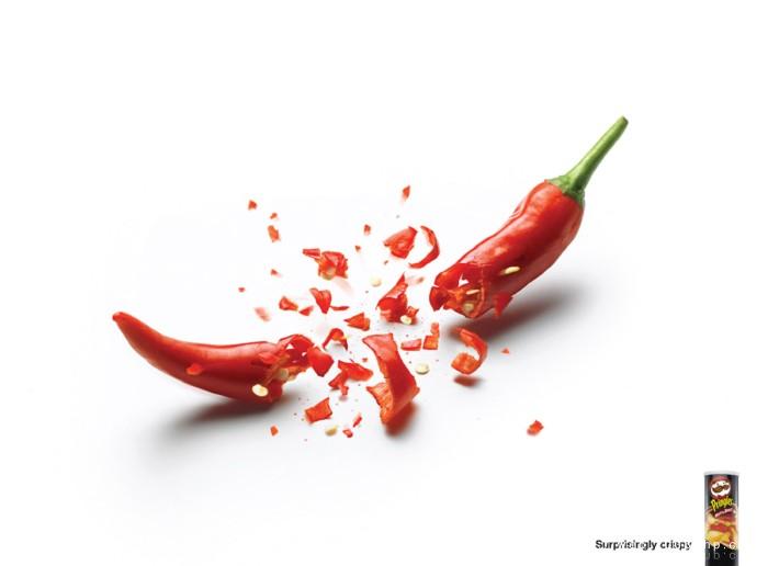 中国国内膨化食品品客薯片薯条创意广告图片