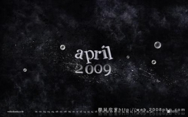 分享欧美触动灵感-四月份日历桌面欣赏