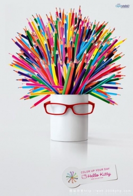 捷克Optivis?o的Hello Kitty系列眼镜广告