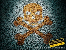 欧美吸烟有害健康创意平面图