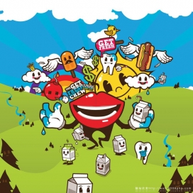 加拿大j3concepts色彩丰富插画设计欣赏