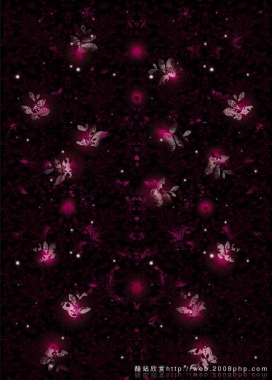 韩国09最新炫彩花纹网页背景素材欣赏