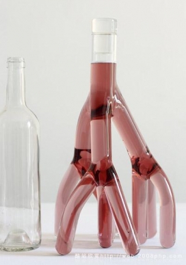 德国艾蒂安meneau ：八爪玻璃瓶酒杯欣赏