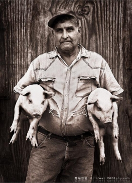 美国农民-保罗莫布里西部牛仔感觉牧民生活写照摄影