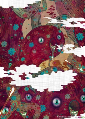 法国Point2point精美卡通色彩插画作品