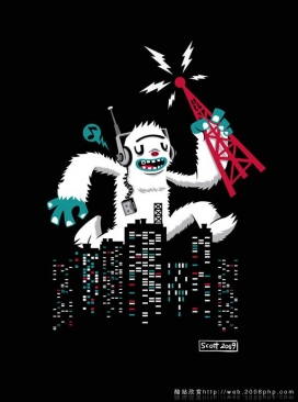 澳大利亚插画师Cronobreaker海洋生物动物卡通艺术插画作品