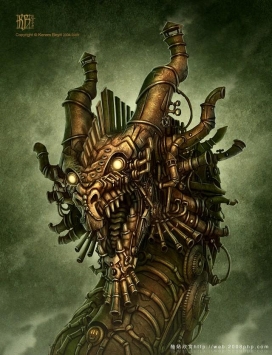 美国蒸汽朋克(Steampunk)游戏漫画风格CG插画欣赏
