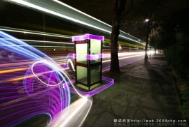 英国Paddington_London动感彩色荧光线条网站