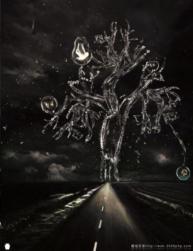 分享美国lost-exile精彩黑色超酷线条插画作品