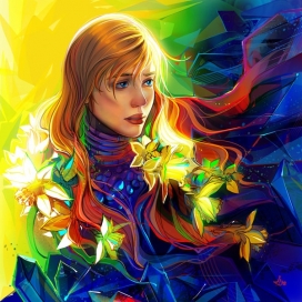 俄罗斯Limkis漂亮线条感觉艺术插画欣赏