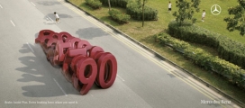 德国梅德赛斯奔驰安全数字刹车广告欣赏