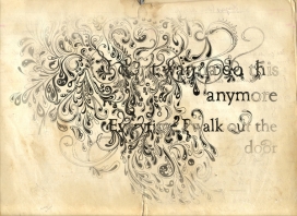 意大利罗马花纹艺术字体设计欣赏