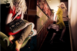 法国GUCCI古奇品牌时尚挎包商业女人VS包广告摄影