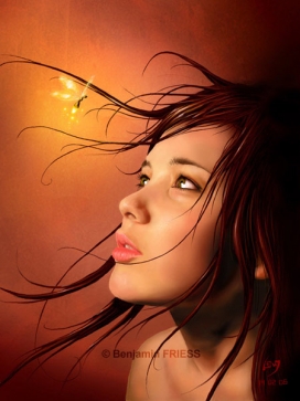 分享欧美20张美丽的女性肖像人像艺术插画