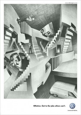 德国大众汽车4motion系统广告平面欣赏