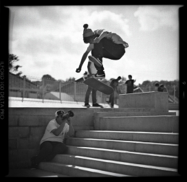 美国Plaza街头滑板滑冰体育休闲运动摄影