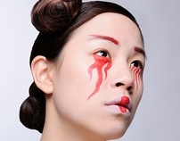 葡萄牙Watercolor Mayhem水彩历险记-女性脸部彩绘彩妆摄影