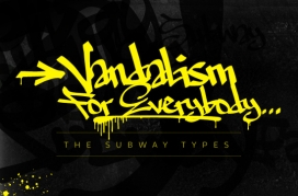 欧美The Subway Types地铁类型字体设计欣赏