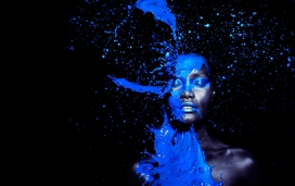 南非Paint by Giuliano Bekor 黑人女人朱利完美彩色油漆泼墨结合摄影欣赏