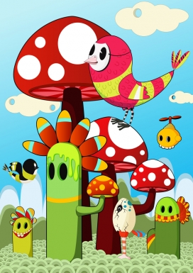 分享奥地利apocryph儿童可爱漫画插画作品欣赏