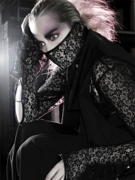 法国fashion editorial - house of ezis女人黑色时装服饰摄影欣赏