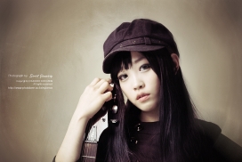 韩国带非主流色彩漂亮人像肖像摄影